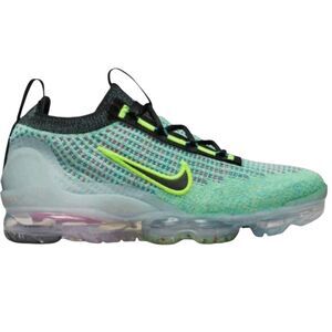 NIKE Air VaporMax 2022 Flyknit 'Volt Photo Blue' Running Shoes Size 5Y/W6.5
